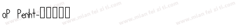 oP Periht字体转换